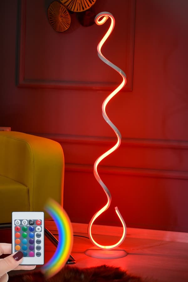 Golvlampa Cobra Vit - Flerfärgad