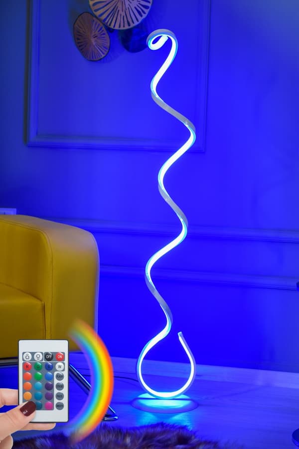 Golvlampa Cobra Vit - Flerfärgad