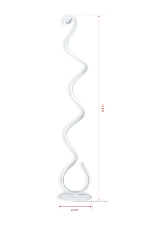 Golvlampa Cobra Vit - Flerfärgad