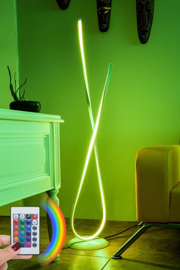 Gulvlampe Van Gogh Hvid - Flerfarvet
