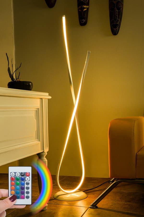 Gulvlampe Van Gogh Hvid - Flerfarvet