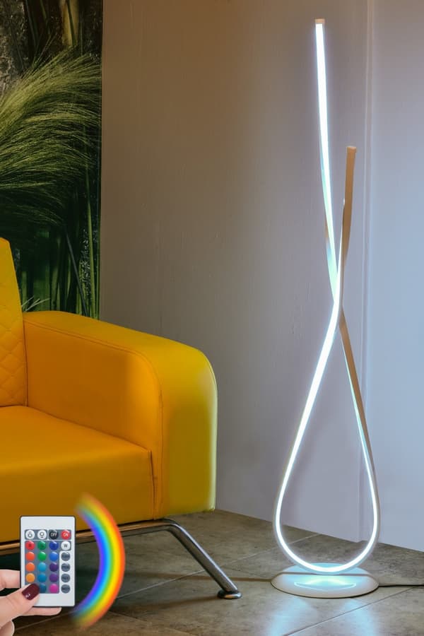 Gulvlampe Van Gogh Hvid - Flerfarvet