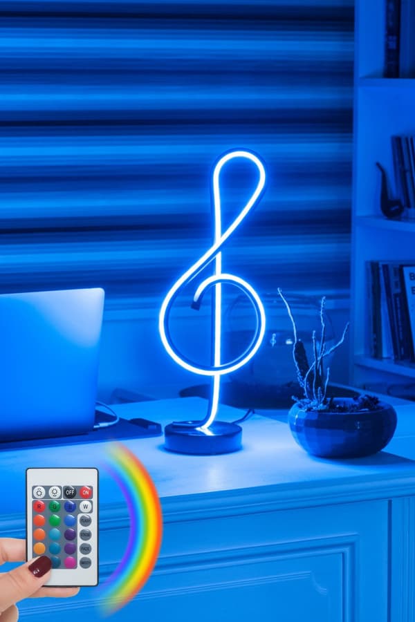 Bordslampa Monet Svart - Flerfärgad
