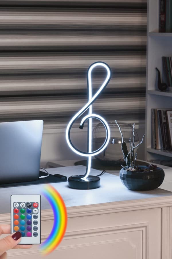Bordslampa Monet Svart - Flerfärgad