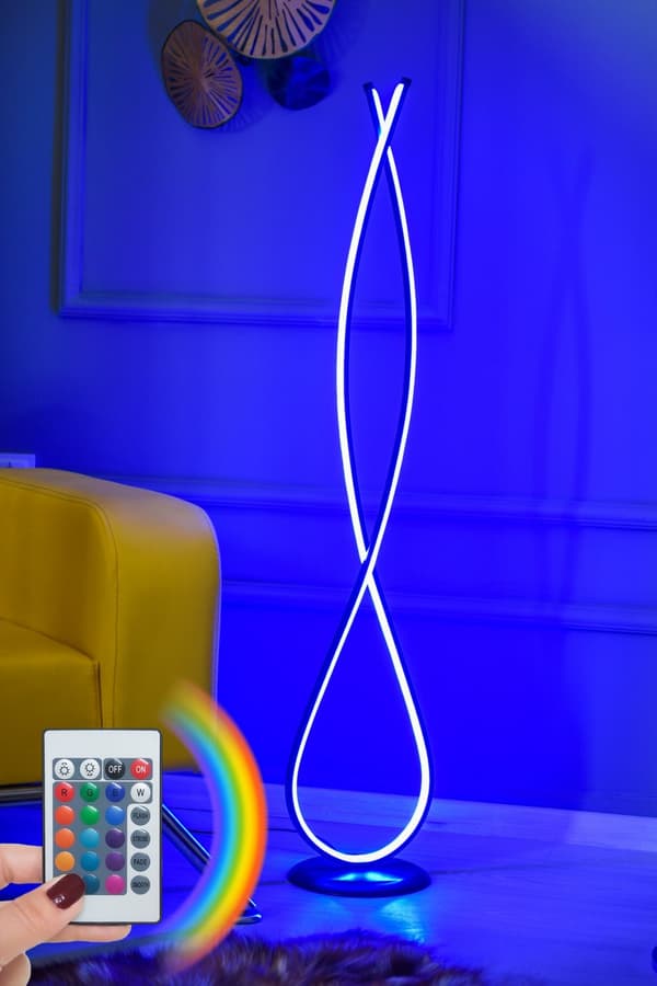 Gulvlampe Infinity Sort - Flerfarvet