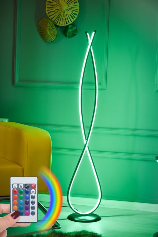 Gulvlampe Infinity Sort - Flerfarvet