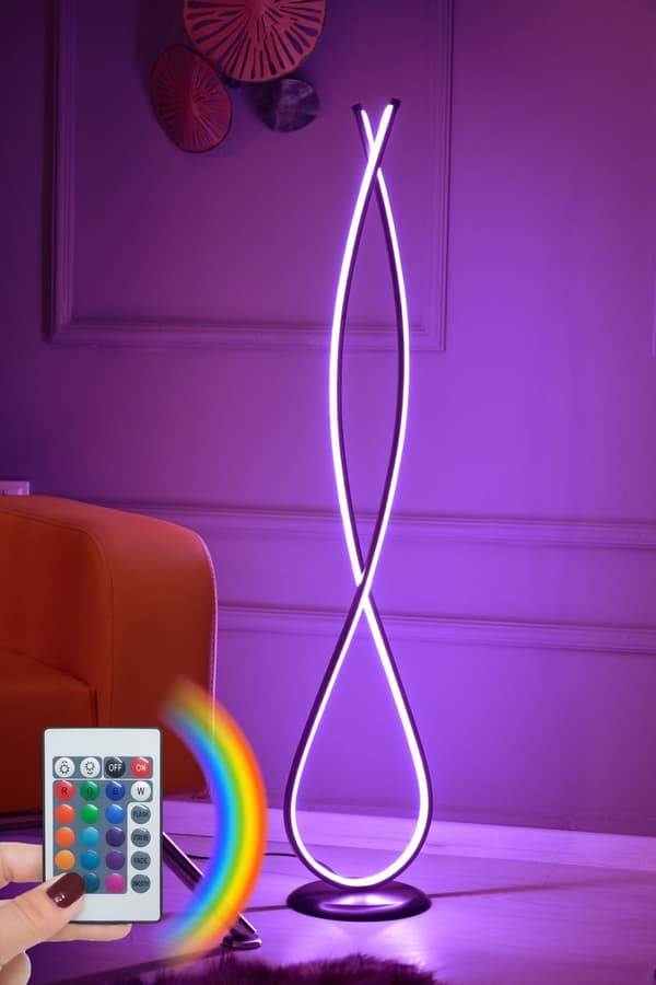 Gulvlampe Infinity Sort - Flerfarvet