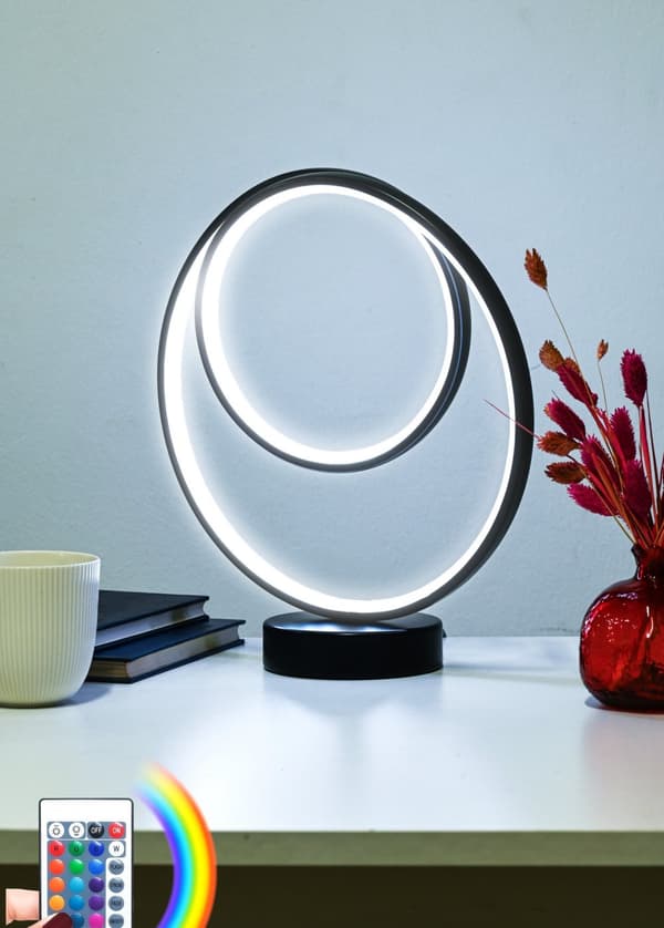 Bordslampa Cezanne Black - Multicolor Light