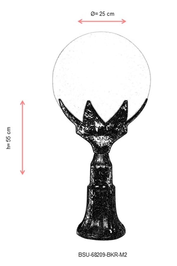 Utomhusvägglampa BSU-68209-BKR-M2