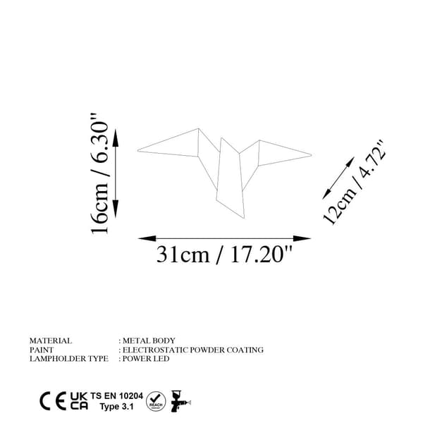 Vägglampa Pacalı - 13500 - M