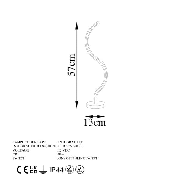 Bordslampa Yılan - 13277