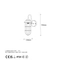 Miniatyrbilde 7 av 7: Vegglampe Mahoni - 13206