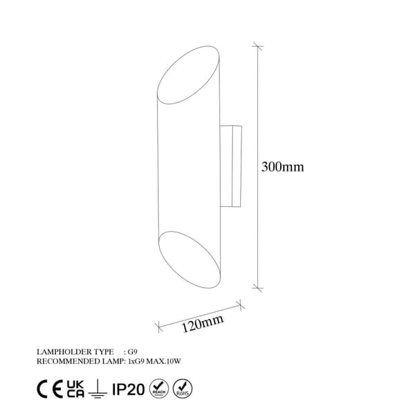 Vägglampa Cut - 11810