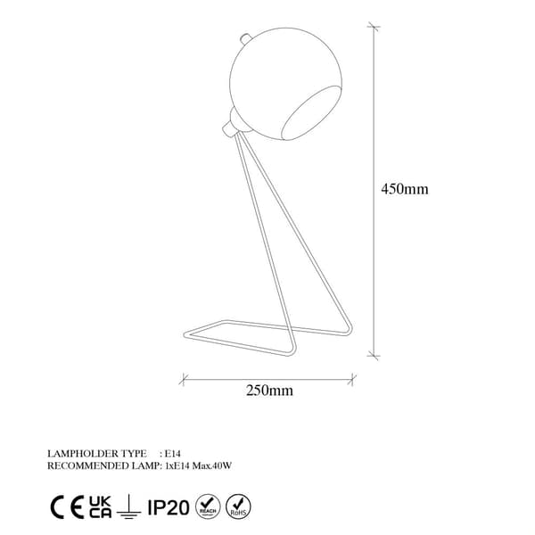 Bordslampa Mixed - 11495