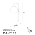 Miniatyrbilde 5 av 5: Vegglampe Viran - 10915