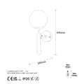 Miniatyrbilde 5 av 5: Vegglampe King - 11458