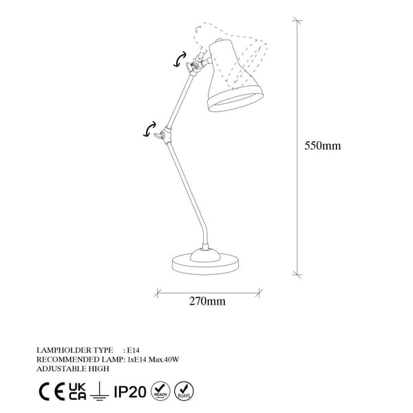 Bordslampa Mixed - 11505