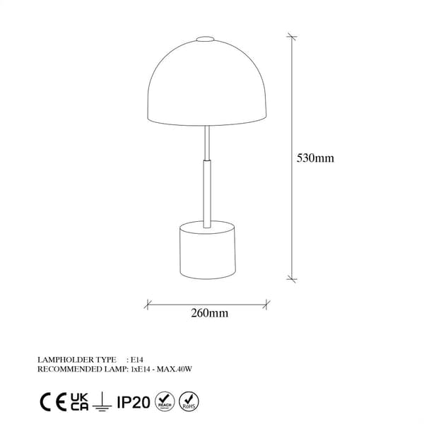 Bordslampa Mixed - 11497
