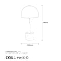 Miniatyrbild 8 av 8: Bordslampa Mixed - 11497