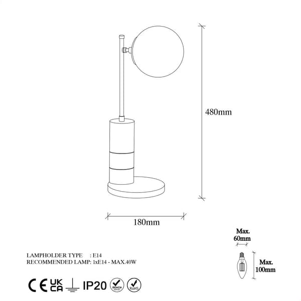 Bordslampa Royal - 13039