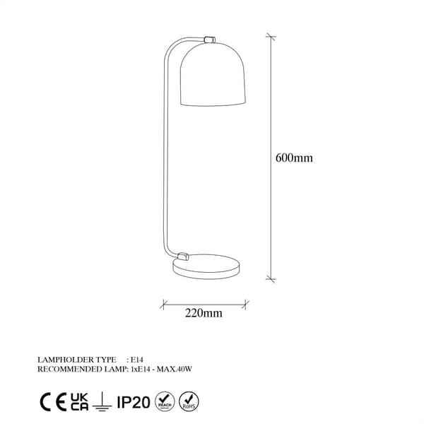 Bordslampa Epika - 12247