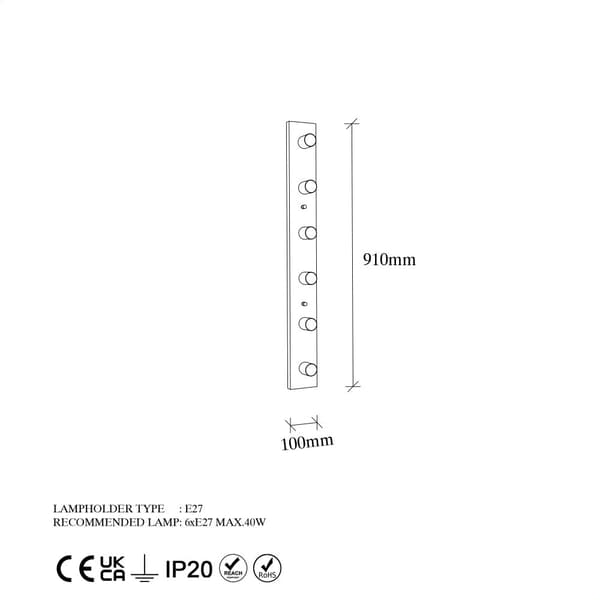Vägglampa Mirro - 12237