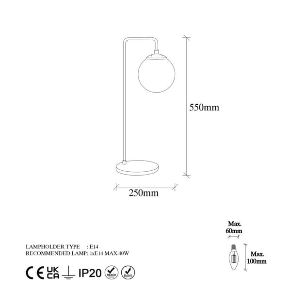 Bordlampe Viran - 10975