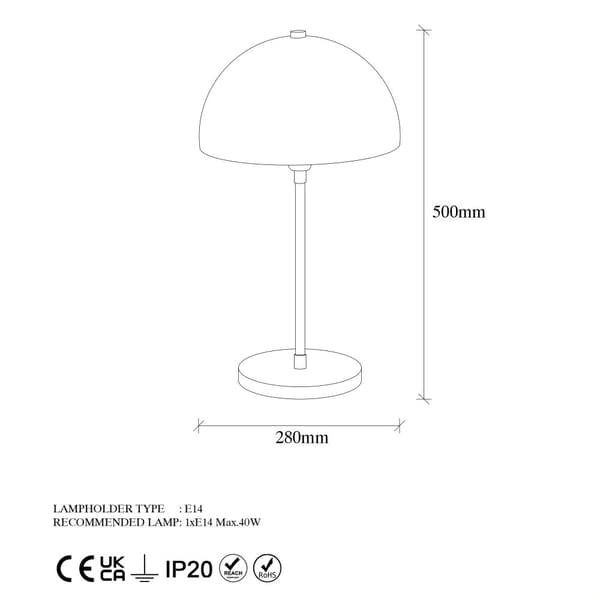 Bordlampe Varzan - 10857