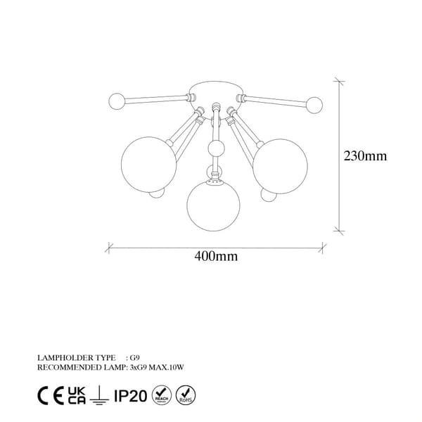 Lysekrone Roze - 11775
