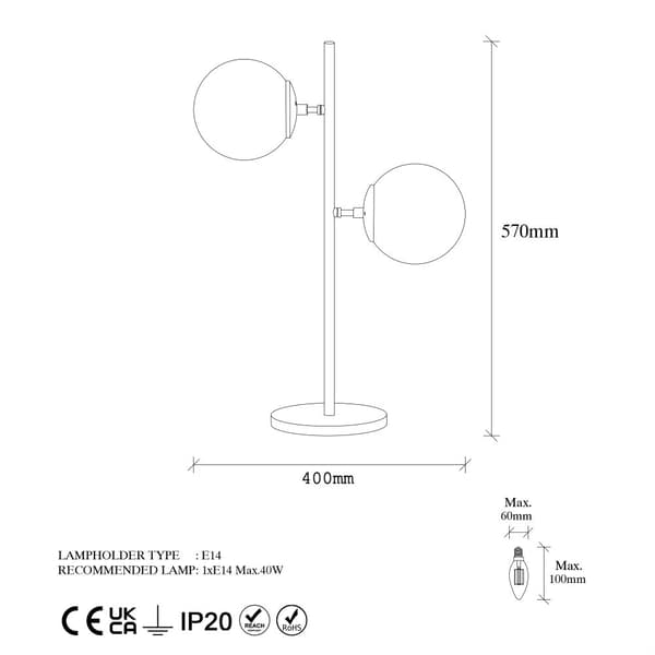 Bordslampa Fazli - 10422