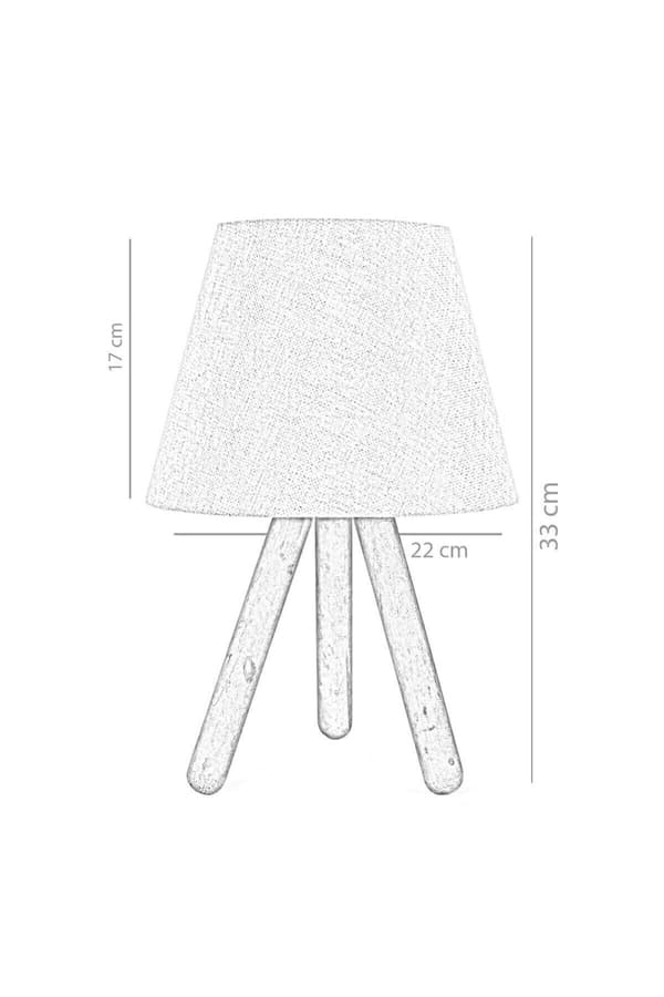 Bordlampe 203- M- Træ