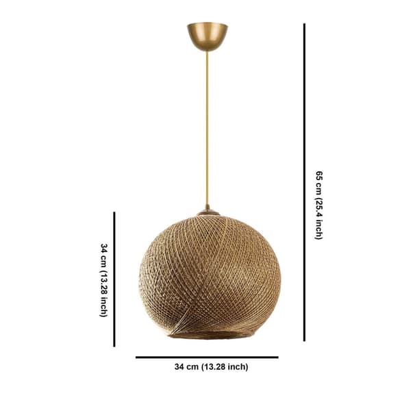 Chandelier Nest - Guld, Brun