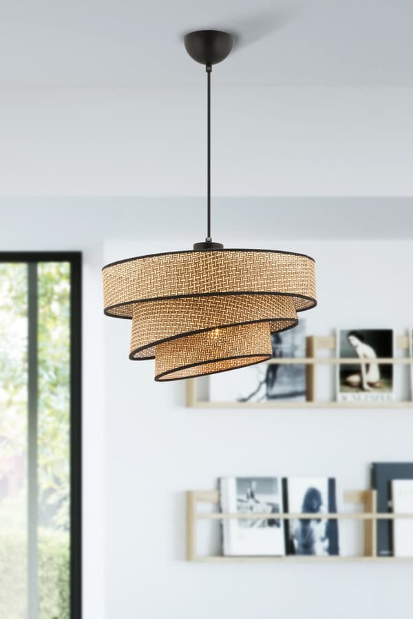 Lysekrone Couper Hazeran - Beige, Svart