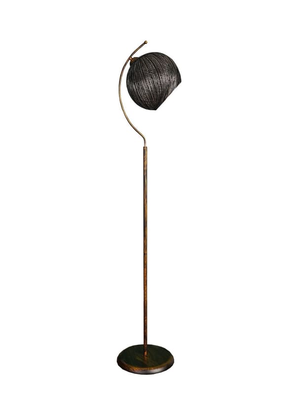 Golvlampa Povimento - Förgyllning Svart