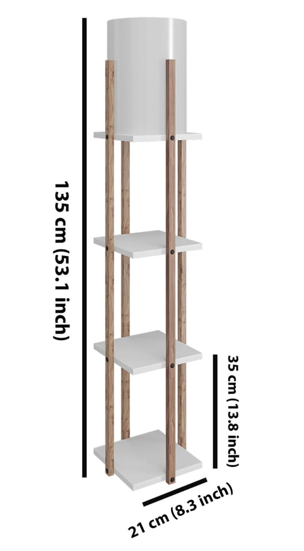 Gulvlampe Nora - Hvid