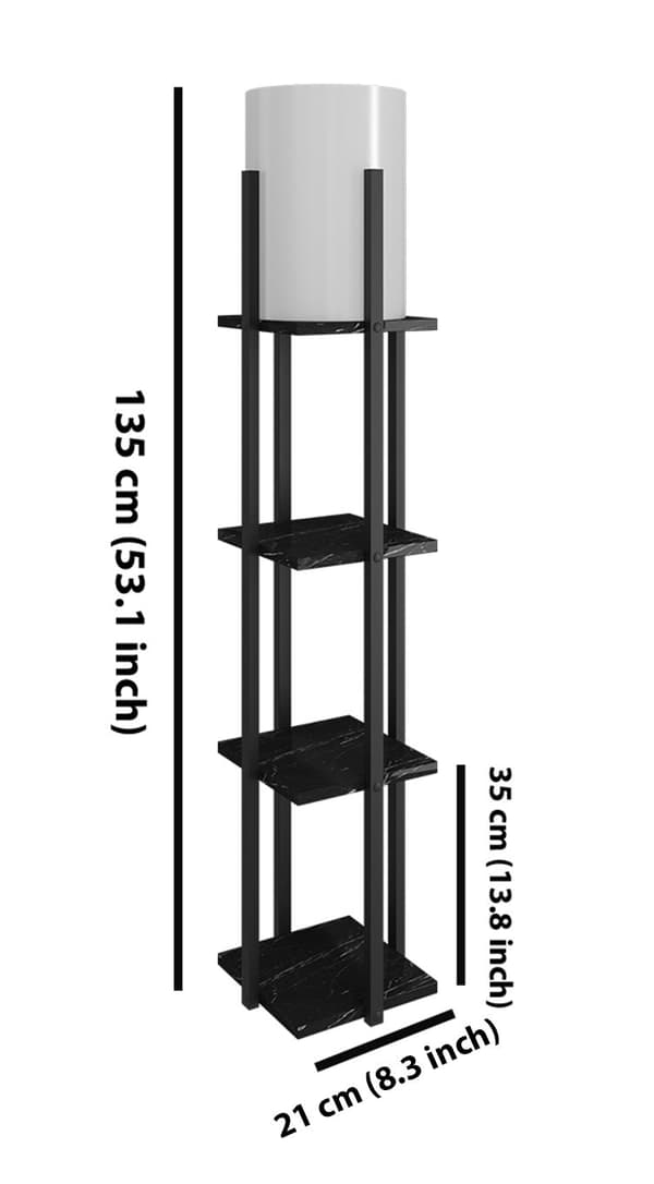 Gulvlampe Nora - Sort