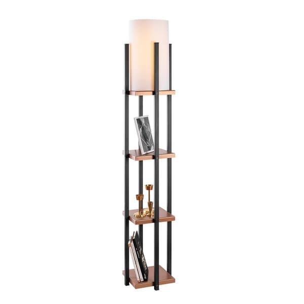 Gulvlampe 7113 - Sort, Kobber