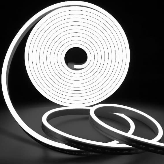 Dekorativ Væg Led Belysning Wave - Stor - Hvid