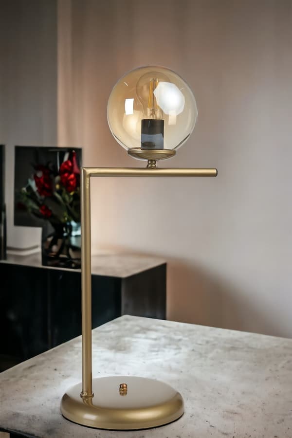 Bordslampa Araz Eskitme Bal Camlı Masa Lambası