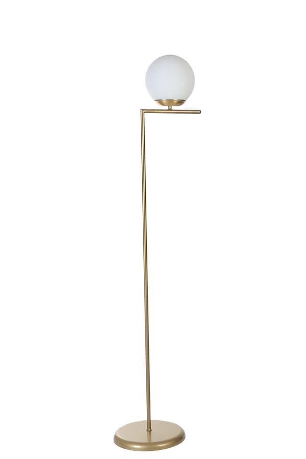 Golvlampa Araz Eskitme Beyaz Camlı Lambader