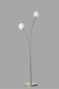 Miniatyrbillede 4 af 5: Gulvlampe Rose 2 Li Eskitme Beyaz Camlı Lambader
