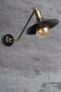 Miniatyrbilde 1 av 2: Vegglampe Emily Metal Başlıklı Aplik