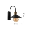 Miniatyrbilde 3 av 3: Vegglampe Avni Metal Başlıklı Aplik
