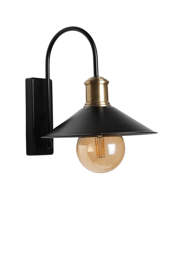 Vegglampe Avni Metal Başlıklı Aplik