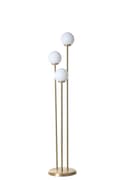 Miniatyrbillede 2 af 4: Gulvlampe Judy 3 Lü Eskitme Beyaz Camlı Lambader
