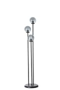 Miniatyrbillede 2 af 4: Gulvlampe Judy 3 Lü Siyah Füme Camlı Lambader
