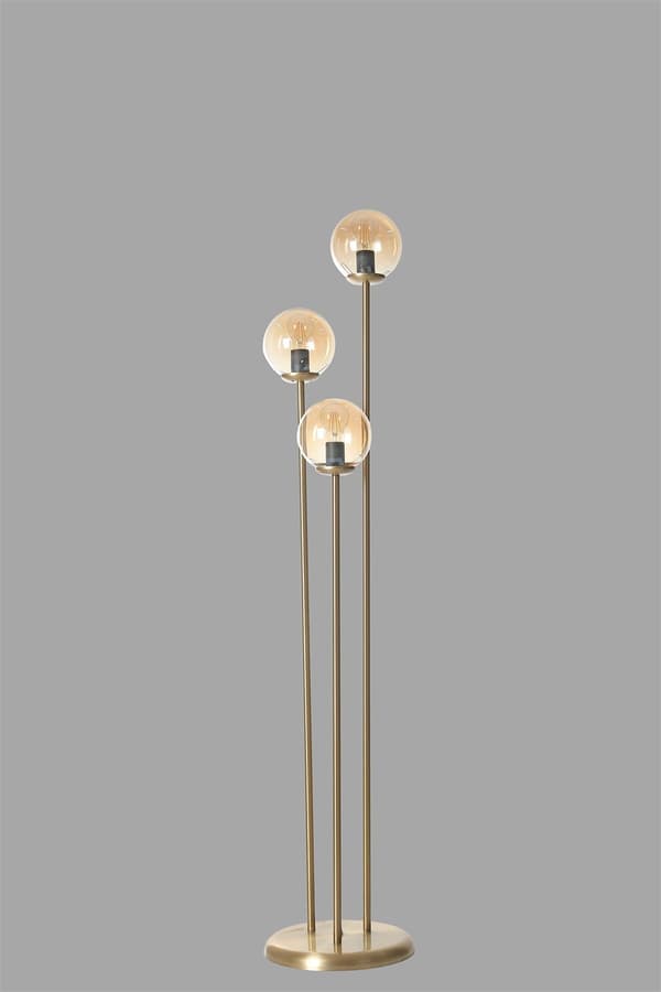 Gulvlampe Judy 3 Lü Eskitme Bal Camlı Lambader