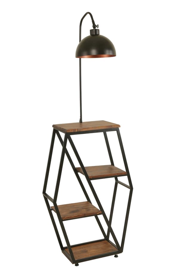 Gulvlampe Sembol Ceviz Lambader Retro 3 Başlıklı