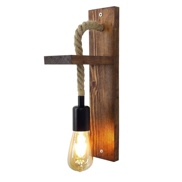 Vägglampa Ahşap Aplik 17