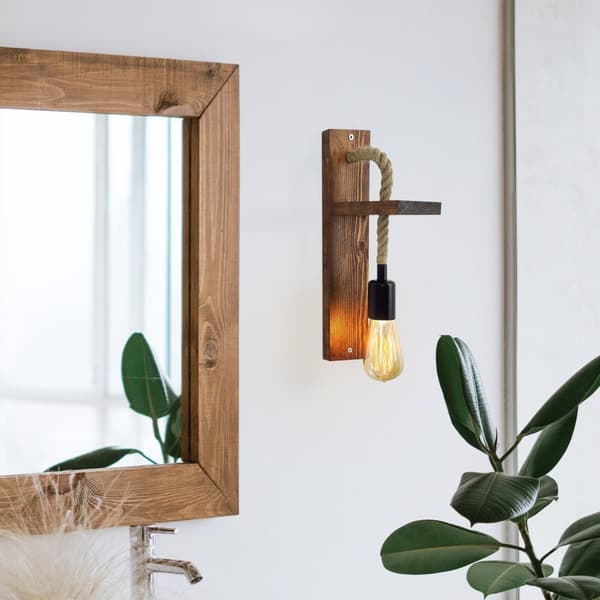 Vägglampa Ahşap Aplik 17